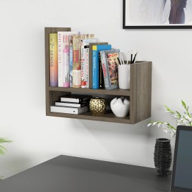 Resim Dekorosso Crow Masaüstü Raf Organizer & Duvar Rafı & Montessori Raf Ceviz 