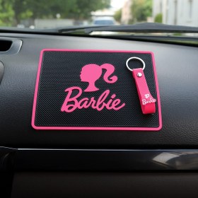 Resim TKY Tasarımı Kendin Yap Brb Logolu Araç İçi Torpido Üstü Kaydırmaz Ped ve Anahtarlık Seti 