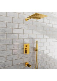 Resim Fause Fau106-G Tam Ankastre Tetra Duş Seti Altın 