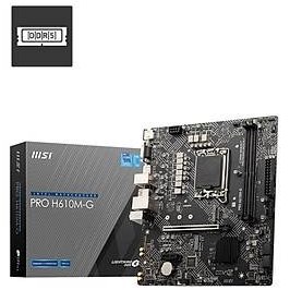 Resim MSI PRO H610M-G DDR5 3200MHZ 1XVGA 1XHDMI 1XDP 1XM.2 USB 3.2 MATX 1700P (12. / 13. VE 14. NESİL İŞLEMCİ UYUMLU) 