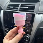 Resim Otomotiv Temizlik ve Bakımı İçin Plastik Saplı, Elektriksiz, Pembe Yumuşak Kıllı Havalandırma Toz Temizleme Fırçası - Araç İçi Detaylandırma Fırçası 