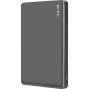 Resim S-Link MG105 5000MAH PD20W Magsafe 15W Kablosuz Type-C Gri Taşınabilir Metal Şarj Cihazı Powerbank 