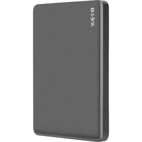Resim S-Link MG105 5000MAH PD20W Magsafe 15W Kablosuz Type-C Gri Taşınabilir Metal Şarj Cihazı Powerbank 