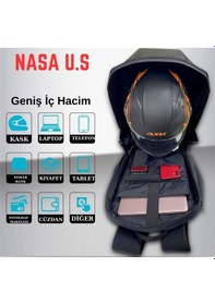 Resim Nasa U.s Led Gözlü Motosiklet Sırt Çantası Siyah 