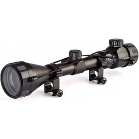 Resim 3-9x50 Nikula Zoomlu Keskin Nişancı Dürbünü Kırmızı yeşil I Şik Ateşli Aletler Çelik Gövde Siyah 