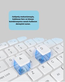 Resim Ofis Ve Ev Kullanımı İçin Kablosuz Klavye Fare Seti - Ergonomik Ve Pratik 