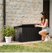 Resim Evinizin Atölyesi 270lt Plastik Depolama Sandığı Antrasit 