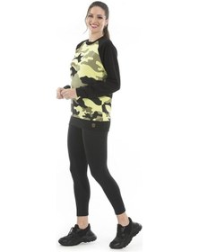 Resim Alexandergardı Kadın Kamuflaj Desenlı Sweatshirt (Un-14591) 