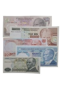 Resim Türkiye Cumhuriyeti Türk Lirası Kağıt Koleksiyon Paralar. Antika Darpane Hobi Hediye. Bat11 