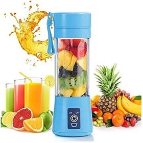 Resim STFAST Taşınabilir Şarjlı El Blender Shaker Smootie Hızlı Bebek Maması Hazırlama Aleti 6 Bıçaklı Mavi 