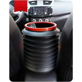 Resim Büro Ev Ofis Arabası Için Araç Içi Oto Akordeon Katlanır Kova 