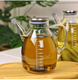Resim Özlem Tuhafiye Tess Borosilikat Cam Yağdanlık 1000 ml 