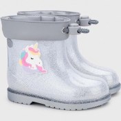 Resim W10339 Bımbı Unıcornıo Glıtter Kız Çocuk Yağmur Çizmesi Gümüş 