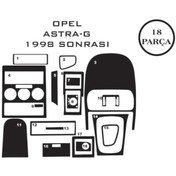 Resim Konsol Maun Kaplama Opel Astra G 98-02 18 Parça (513467060) 