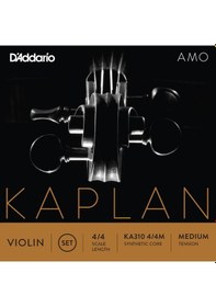 Resim D'Addario Kaplan Amo Series Violin String Ka310 4/4M Synthetic Co 