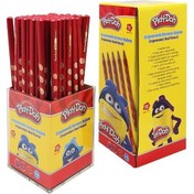 Resim Play-Doh Oluklu Kırmızı Kalem 72'li Stand 