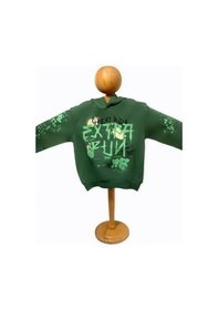 Resim Nk Kids Erkek Çocuk Pamuklu Orta Kalınlıkta Kapüşonlu Sweatshirt-15449 YESIL 