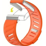 Resim Gaojunshop01 Nefes Alabilir Turuncu Fitness Bilek Kayışı Yumuşak Çift Renk Silikon Ayarlanabilir Whoop 4.0 