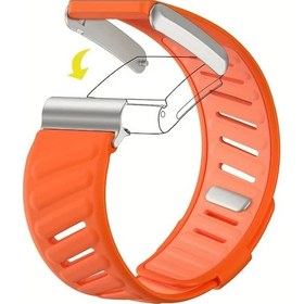 Resim Gaojunshop01 Nefes Alabilir Turuncu Fitness Bilek Kayışı Yumuşak Çift Renk Silikon Ayarlanabilir Whoop 4.0 