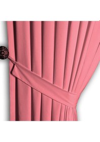 Resim Pembe Ada Fon Perde Normal Pile 1'e 2,5 Pile-pembe Pembe 