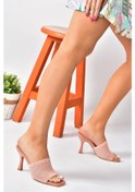 Resim Fox Shoes Pudra Triko Kumaş Topuklu Kadın Terlik P590033357 