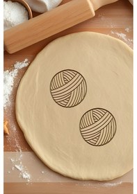 Resim Yumak Kurabiye Kalıbı, Hamur Şekillendirici, Bisküvi Kalıbı, Kolay Kesim Ucu Beyaz 