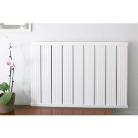 Resim Alüminyum Panel Radyatör Ekol 600 X 600 Ral 9010 Kırık Beyaz 