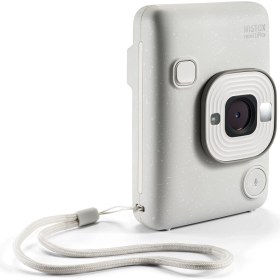 Resim Instax Mini Liplay Misty White Fotoğraf Makinesi 20'li Film Albüm ve Çanta Hediye Seti 