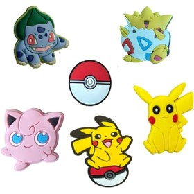 Resim odaburada Terlik Süsü-terlik Tokası Pokemon 6'lı Set 