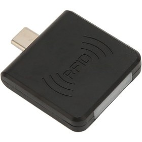 Resim Taşınabilir Rfıd Kimlik Kartı Okuyucu, Tip C Cep Telefonu Akıllı 