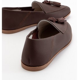 Resim Luvishoes F04 Kahve Cilt Hakiki Deri Ayakkabı Kahverengi 