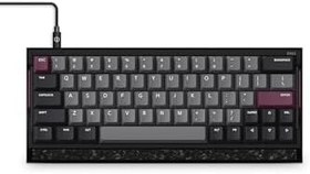 Resim IQUNIX EV63 Dark Purple%60 Magnetic X Pro Manyetik Switch 8K Hz HE RGB İngilizce Mekanik Gaming Klavye 