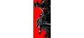 Resim Araç Kapı Direk Kaplama Folyosu Sniper Desenli (Sağ Sol Takım) (2 Adet) - 22X50 cm 