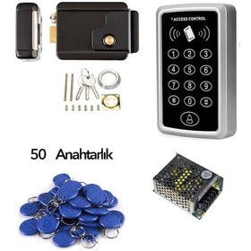 Resim Akıllı Apartman Kapı Kilidi Otomatiği Full Sistem 50 Anahtarlık 