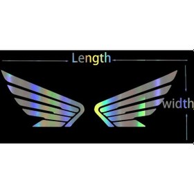 Resim Lazer-boyutu 18x5.8 Cm-küçük Kasaba Motosiklet Kanat Adanmış Çıkartması Komik Araba Çıkartmaları Civic Için Hond 