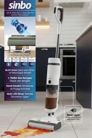 Resim Sinbo SFC-4103 Islak Kuru Yüzey Temizleyici – Beyaz | Çok Yönlü Elektrikli Süpürge 