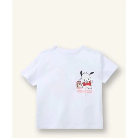 Resim DeFacto Pochacco Penye Kısa Kollu Tişört Kız Bebek H4861A526SM 