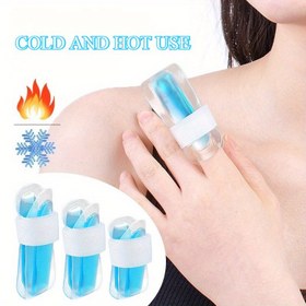 Resim Spor Kayışı Kondensasyon Halkası, İlk Yardım Soğuk Kompres Parmak Koruyucu, Rahatlatıcı ile Sıkılabilir ve Serinletici Spor Parmaq Muhafazası Çözümü 