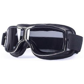 Resim Evomosa Evrensel Motosiklet Vintage Gözlükler Pilot Motosiklet Scooter Biker Gözlükler Steampunk Gözlükler Harley Kask Duman Lens 