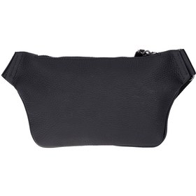 Resim BloomBag Noir Black Hakiki Deri Crossbody Belt Bag 
