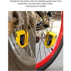 Resim Gcp Like Bisiklet Disk Fren Kilit Alarmı Bisiklet Güvenlik Sistemi Aksesuarları Elektrikli Motosiklet Scooter Için (Siyah) (Yurt Dışından) 