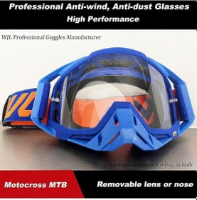Resim En Son Sıcak Wjl Motocross Gözlük Gözlükleri Mx Off Road Maske Kaskları Gözlükler Kayak Sporu Gafas Motosiklet Kir Bisiklet Gözlükleri Wjl104 