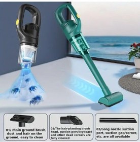 Resim Trendooze Ve Taşınabilir Süpürge Mini Kuru Kablosuz Jms Islak Elektrikli Cf 