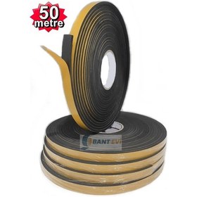 Resim Eva Neopren Conta 5X15 50Metre Kendinden Yapışkanlı Siyah Bant 