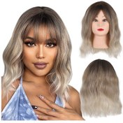 Resim Teltree "38cm Dalgalı Peruk: Rahat, Ayarlanabilir, Günlük Kullanım Ve Partiler İçin Modaya Uygun Saç Modeli" Çok Renkli 