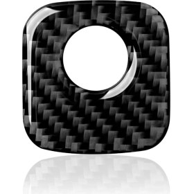 Resim Karbon Fiber Yardımcı Pilot Saklama Kutusu Anahtarı Kapağı Trim Etiket Çıkartma 2005 2006 2007 Için (Yurt Dışından) 