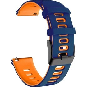 Resim Sones Samsung Galaxy Uyumlu Watch 4 44mm 20mm Karışık Renkli Silikon Saat Kordonu 
