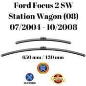 Resim Ford Focus 2 Sw Station Wagon 08 2004 2005 2006 2007 2008 Uyumlu Ön Cam Silecek Süpürgesi Takımı 650/430mm Silbak 
