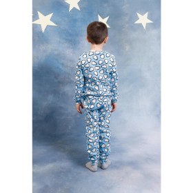 Resim Perendi Erkek Çocuk %100 Pamuk Pijama Takımı 