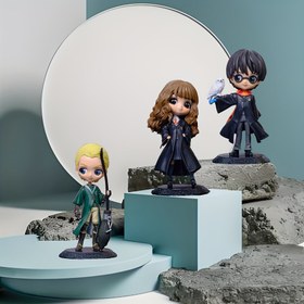 Resim Warner Bros. Resmi Harry Potter 1 Adet Figür - Klasik Film Stilinde Harry, Hermione & Malfoy: Hayranlar İçin Olmazsa Olmaz Hatıra, Masa ve Vitrin Dekoru için İdeal Hediye, Noel, Cadılar Bayramı ve Şükran Günü için Harika Seçim! 
